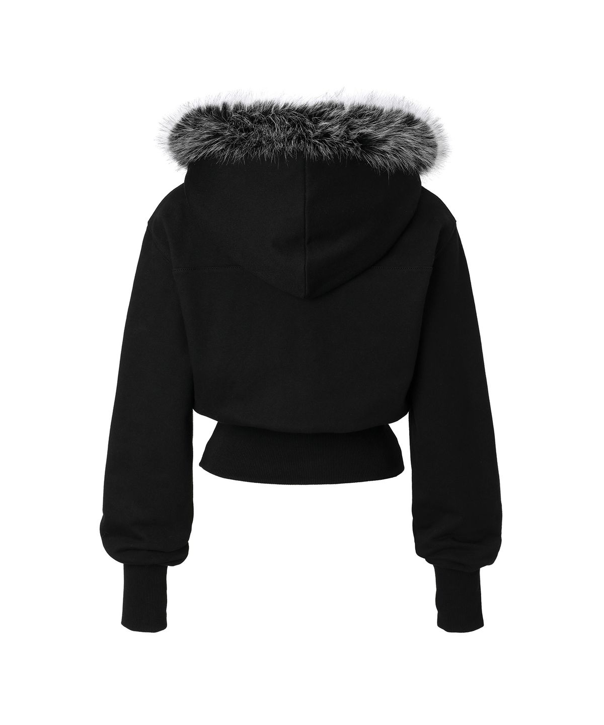 카키포인트(KHAKIPOINT) Static Fur Hood Zip-up (black)