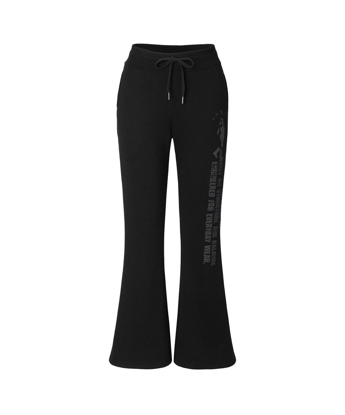 카키포인트(KHAKIPOINT) Distort Bootcut Pants (black)