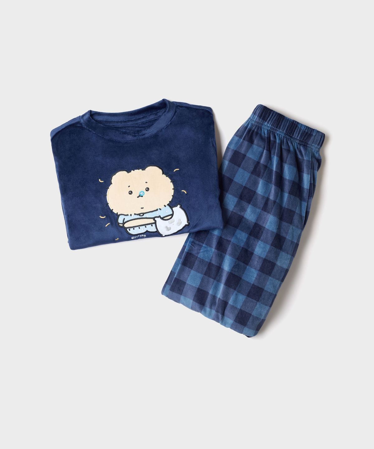 스파오 키즈(SPAO KIDS) [키즈] (망그러진곰) 라운드넥 파자마(Blue)_SPPPG4TKU2
