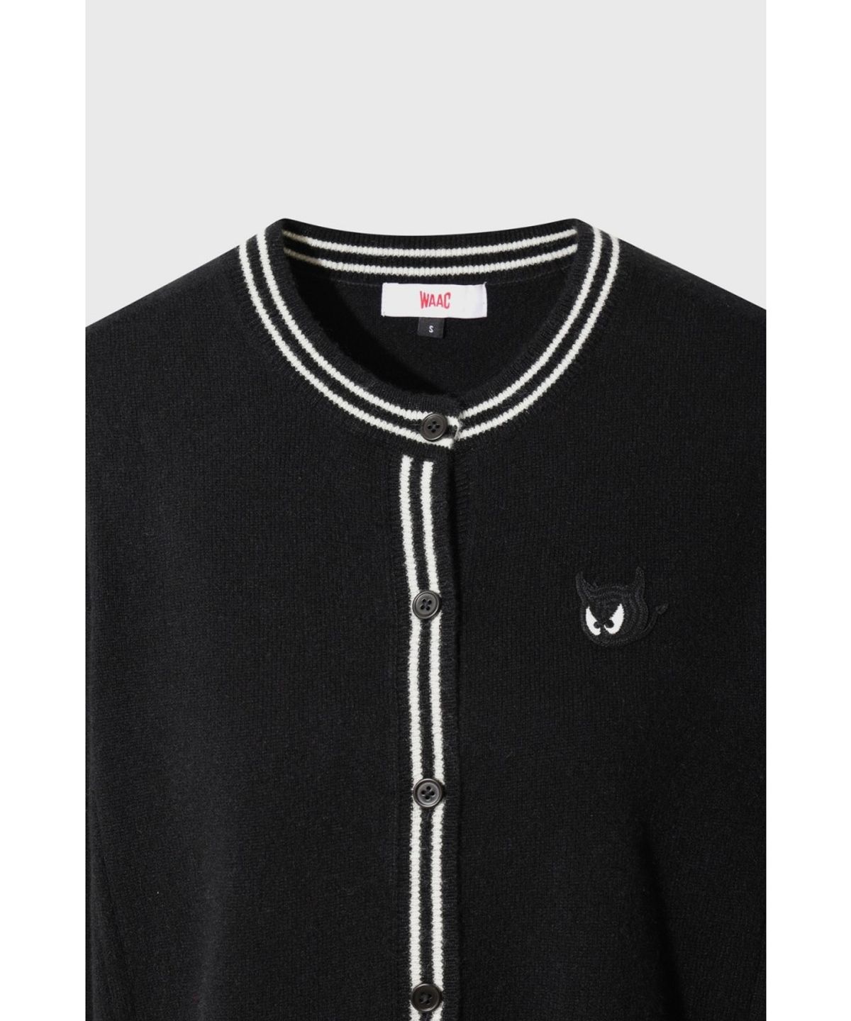 왁(WAAC) WTO Women Cashmere Wholegarment Cardigan WWWAW26731BKX