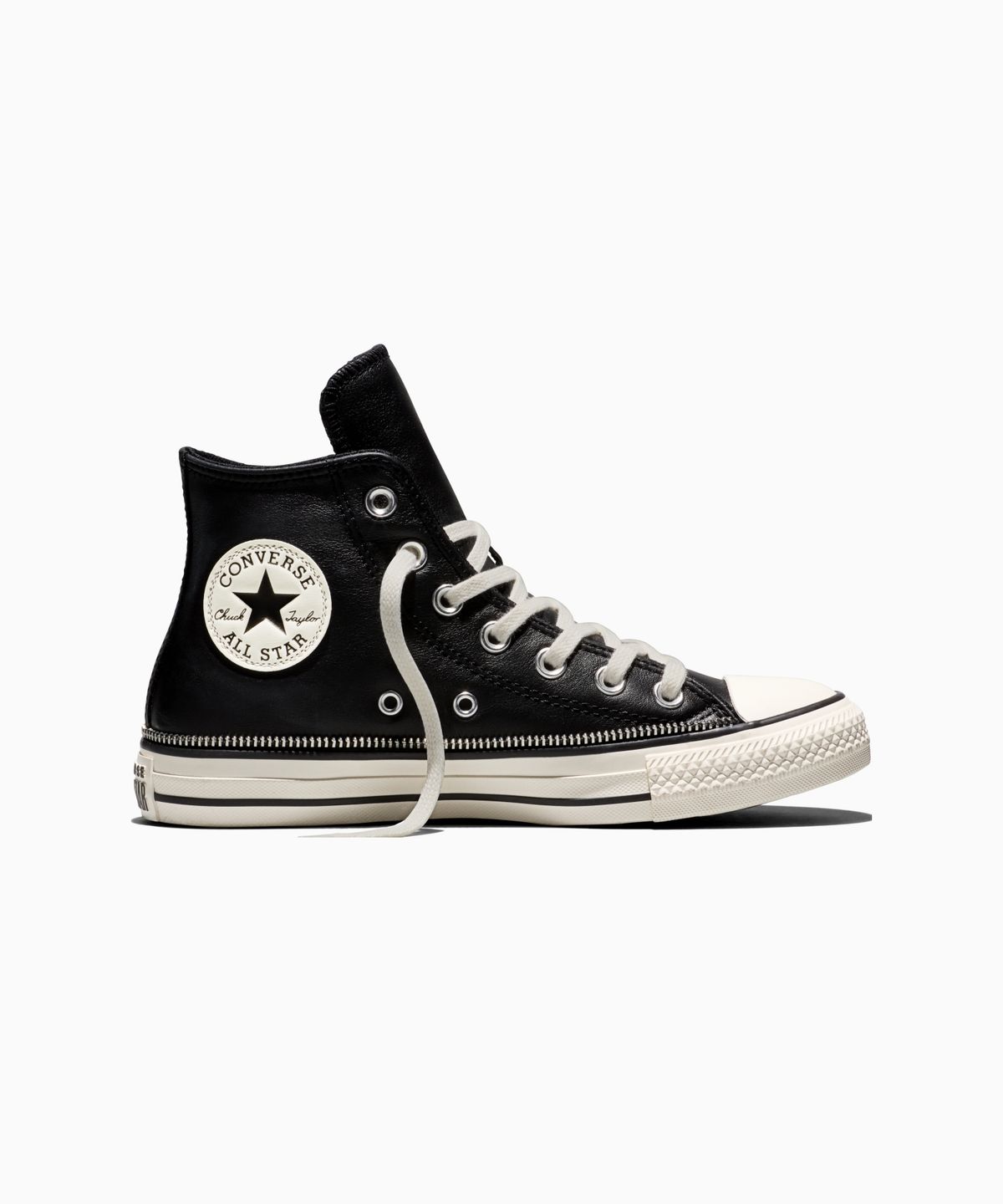 컨버스(CONVERSE) 척테일러 올스타 인더스트리얼 지퍼 레더 블랙 A20199C