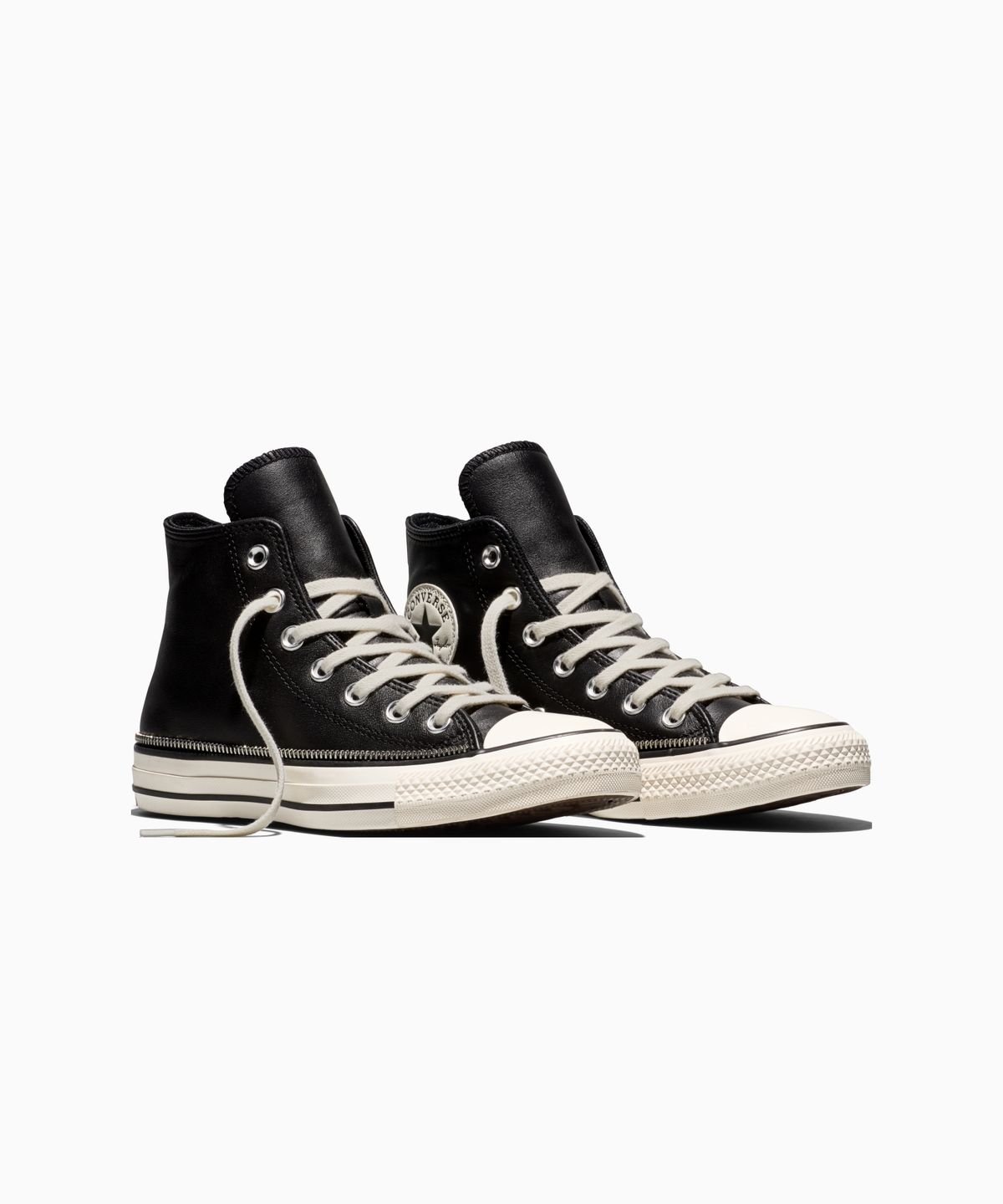 컨버스(CONVERSE) 척테일러 올스타 인더스트리얼 지퍼 레더 블랙 A20199C