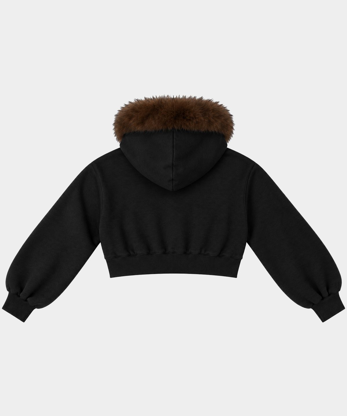 마이딥블루메모리즈(MY DEEP BLUE MEMORIES) (ZP) MM Hood Fur Jacket(BLACK)
