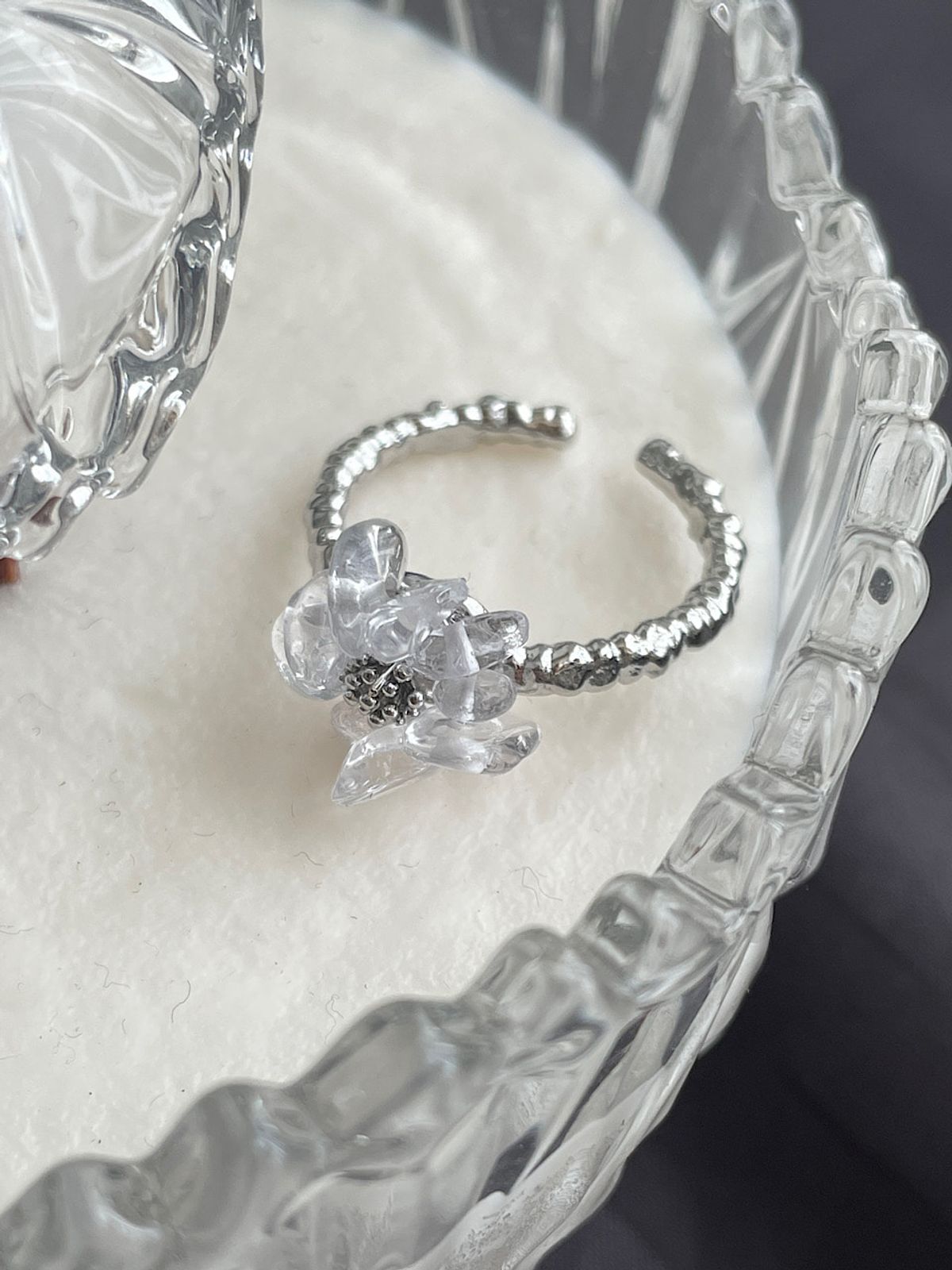 아포엠(APOEM) Crystal Bloom Ring