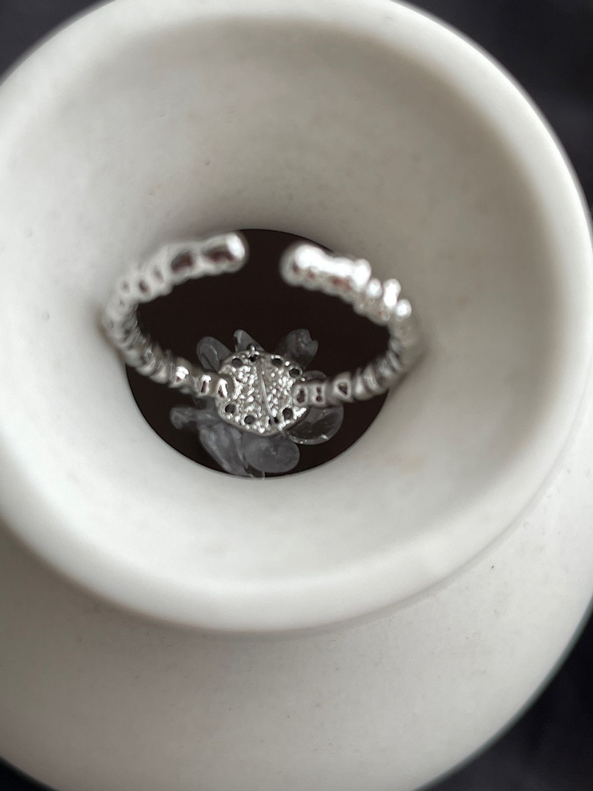 아포엠(APOEM) Crystal Bloom Ring
