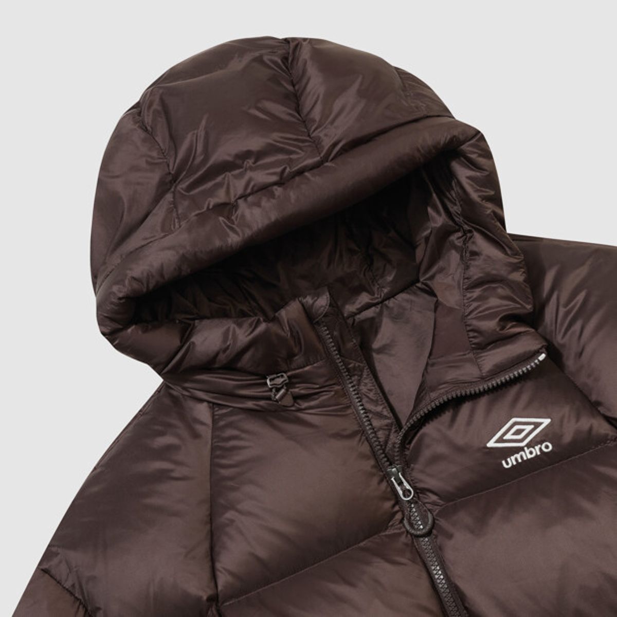 엄브로(UMBRO) 블랭킷 후드형 머스코비 덕 다운 자켓 브라운 UR424CDJO7