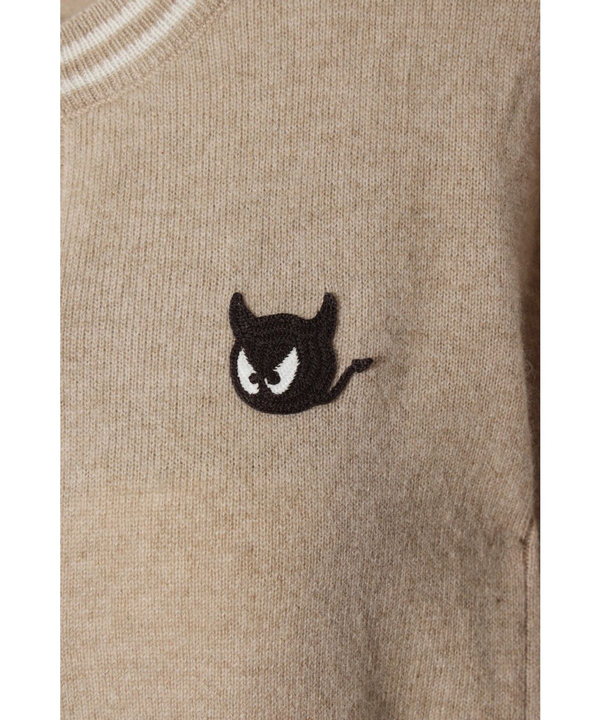 왁(WAAC) WTO Women Cashmere Wholegarment Cardigan WWWAW26731BEX