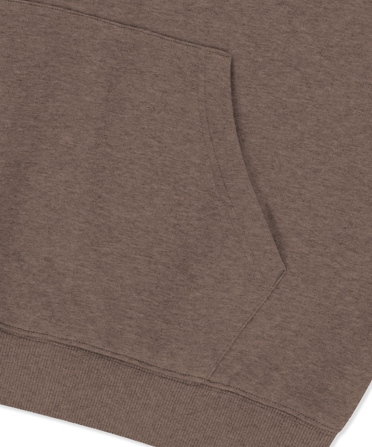브라운브레스(BROWNBREATH) TAG HOODIE - MELANGE BROWN