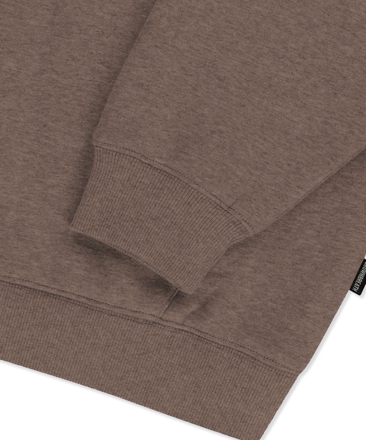 브라운브레스(BROWNBREATH) TAG HOODIE - MELANGE BROWN