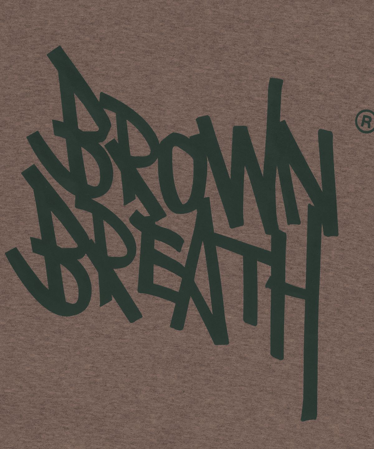 브라운브레스(BROWNBREATH) TAG HOODIE - MELANGE BROWN