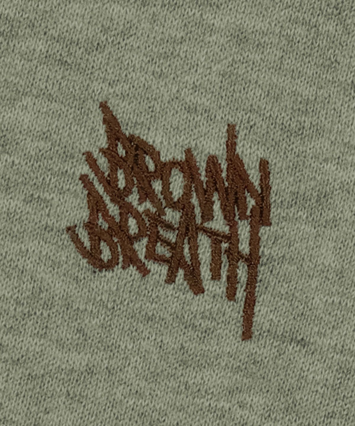 브라운브레스(BROWNBREATH) TAG HOODIE - MELANGE KHAKI