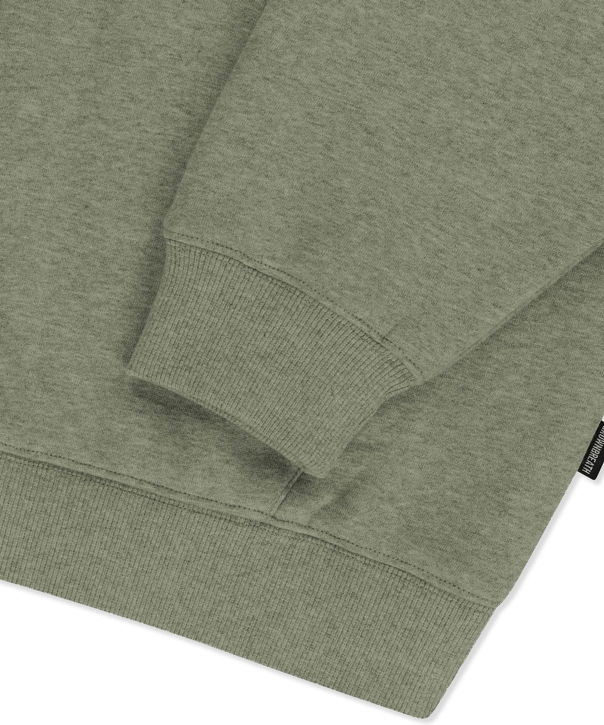 브라운브레스(BROWNBREATH) TAG HOODIE - MELANGE KHAKI