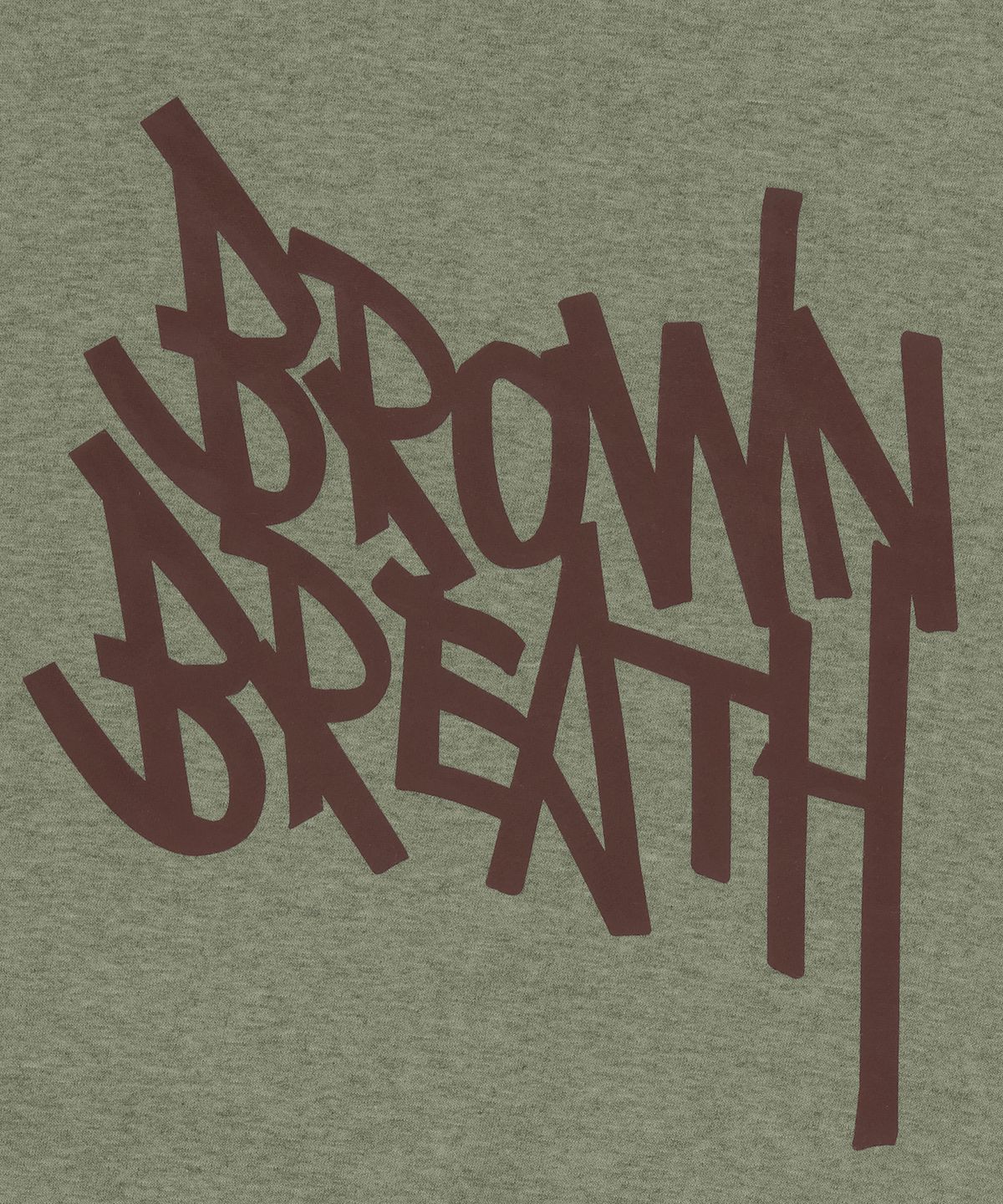 브라운브레스(BROWNBREATH) TAG HOODIE - MELANGE KHAKI