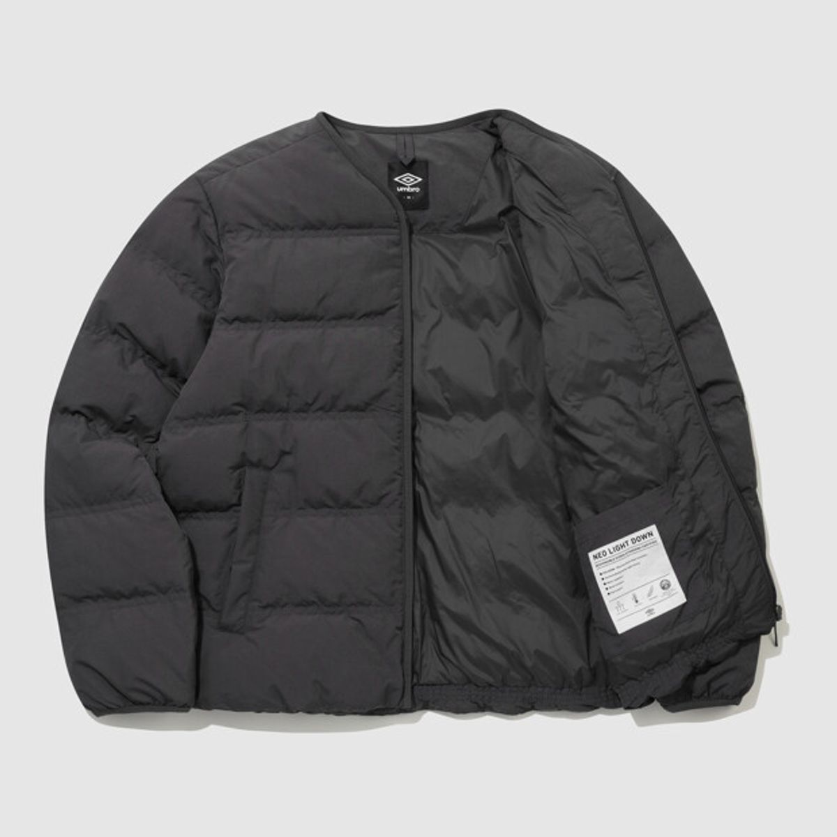 엄브로(UMBRO) 네오 라이트 경량 머스코비 덕 다운 자켓 챠콜 UR423CDJO1