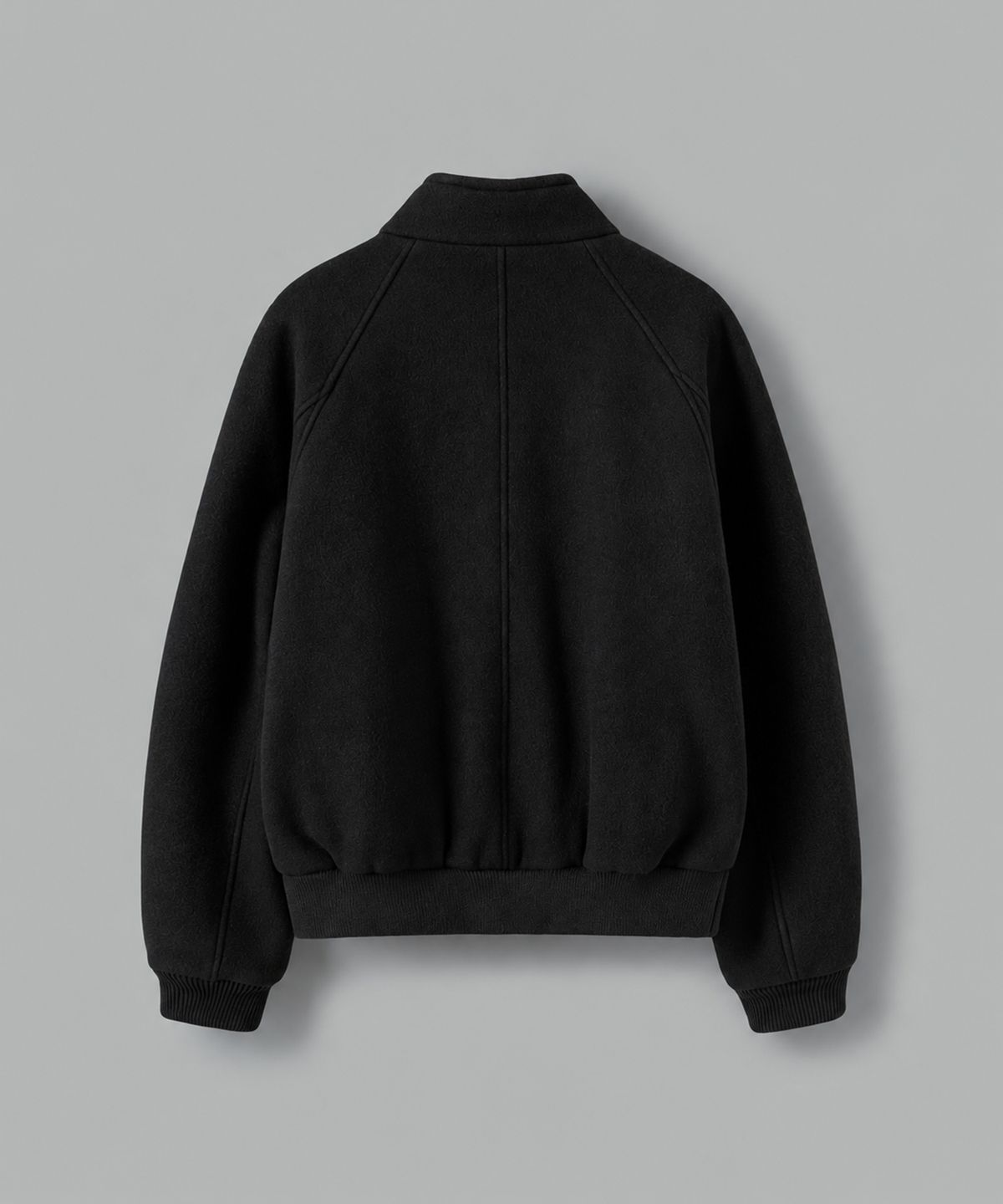 넌블랭크(NONBLANK) [무료반품][넌블랭크X패션플래닛] 울 블렌드 해링턴 블루종_BLACK