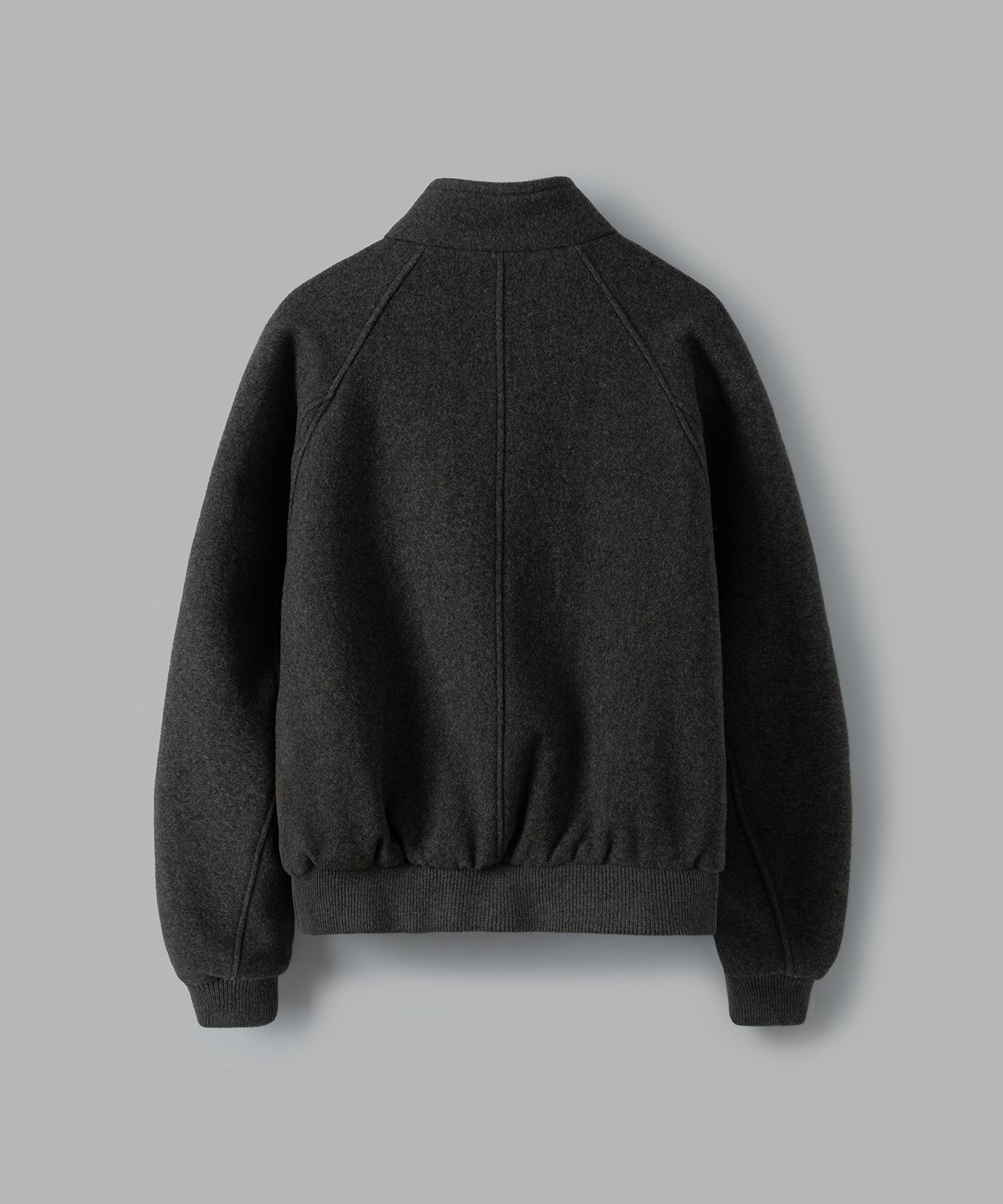 넌블랭크(NONBLANK) [무료반품][넌블랭크X패션플래닛] 울 블렌드 해링턴 블루종_CHARCOAL