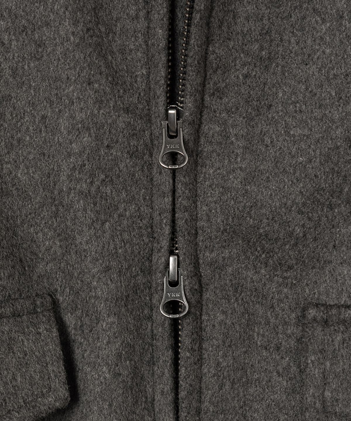 넌블랭크(NONBLANK) [넌블랭크x삭형] 캐시미어 블렌드 블루종_MELANGE GREY