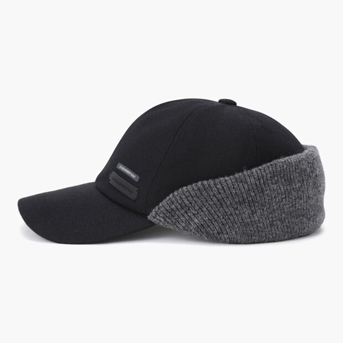 르꼬끄 골프(LECOQ GOLF) 남성 니트 귀도리 볼캡 _BLCK GR321MCP92