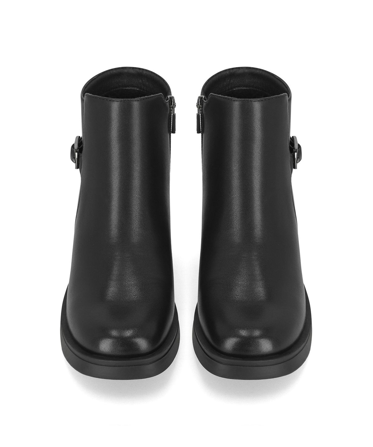 엘칸토(ELCANTO) 마쯔 여성 미니버클 스퀘어 앵클부츠 3.5cm LCWA13M64V