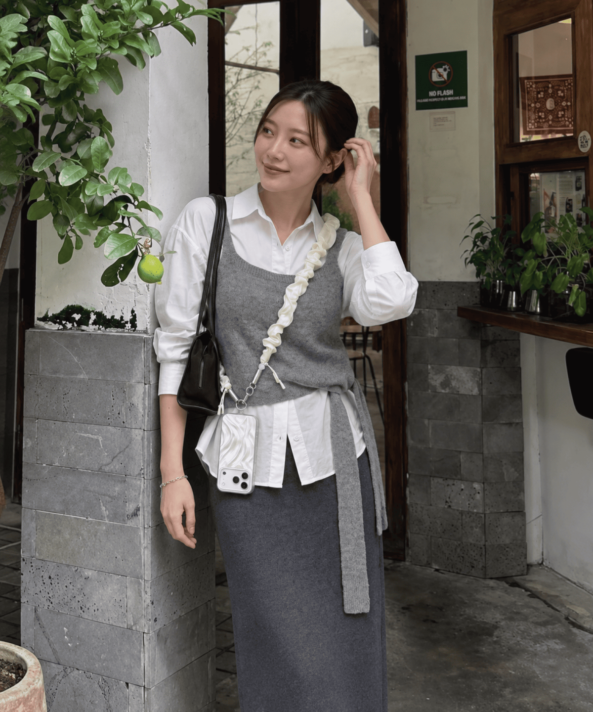 낼나(NELNA) 휴대폰 스트랩 클리어 스크런치 커버 세트 - C to C 60W PD고속충전 케이블 겸용 (숄더/손목형)