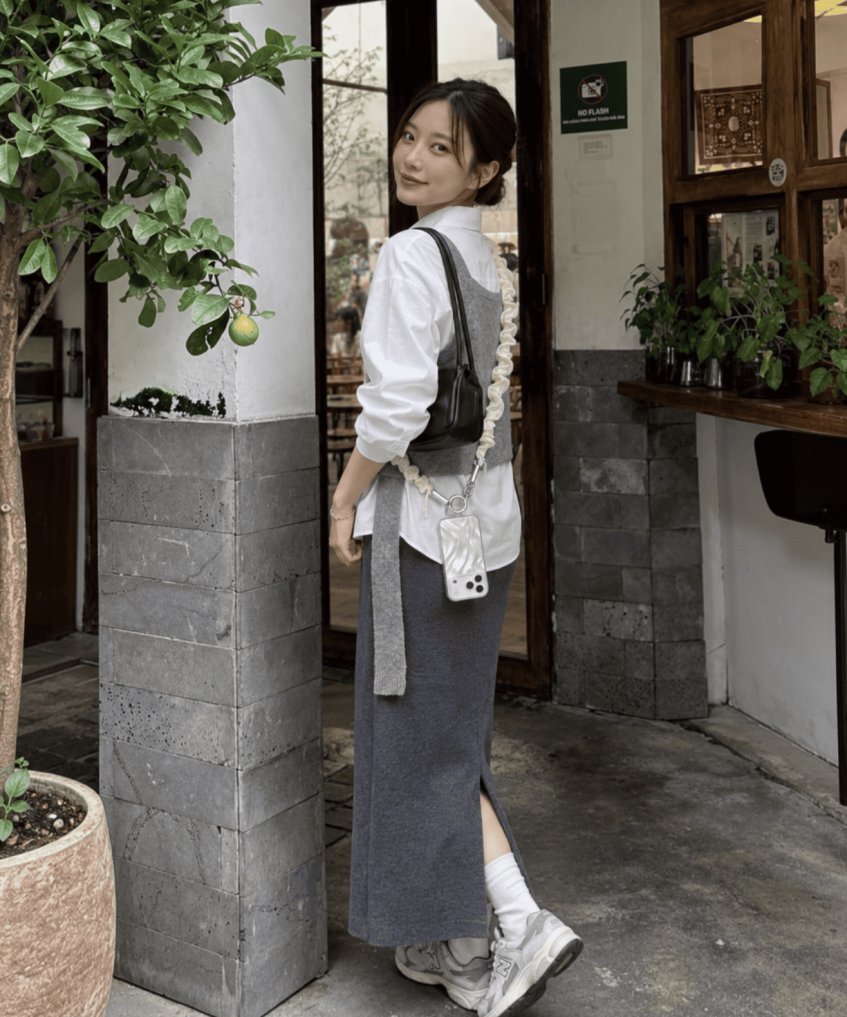 낼나(NELNA) 휴대폰 스트랩 클리어 스크런치 커버 세트 - C to C 60W PD고속충전 케이블 겸용 (숄더/손목형)