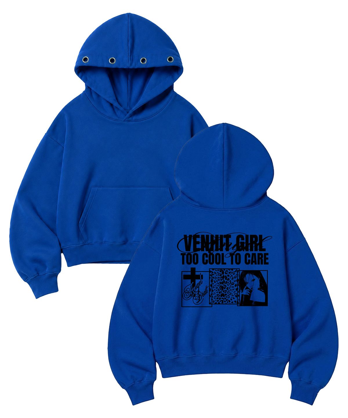 벤힛(VENHIT) ShesTrouble 아일렛 후드티