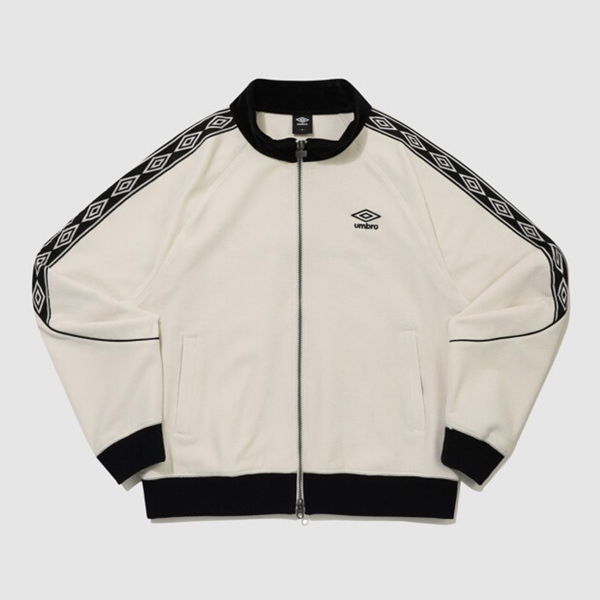 엄브로(UMBRO) 셔닐블렌드 트랙집업 아이보리 UR423CFTN2