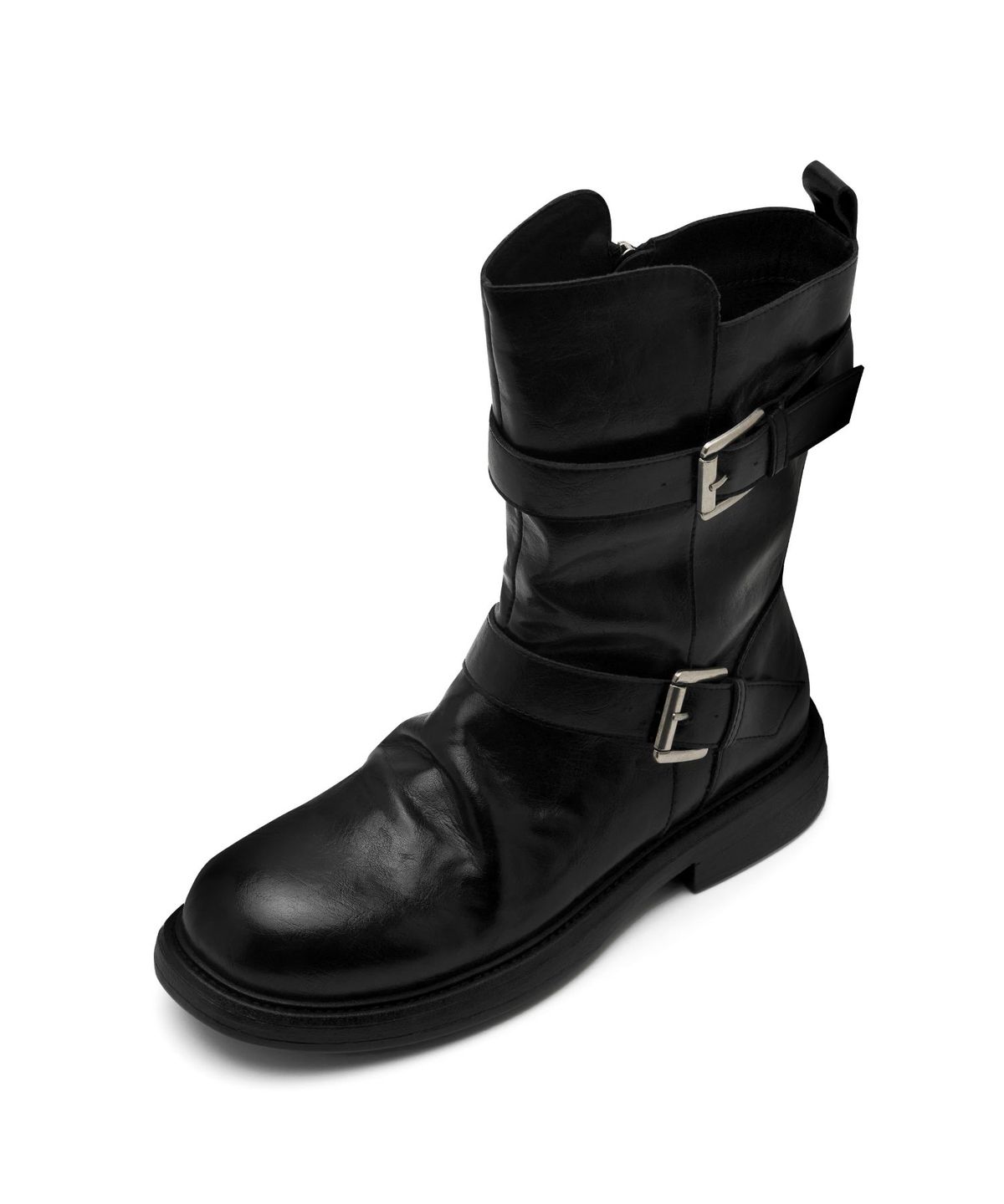 아삐에 마르슈(APIED MARCHE) Le Lake 벨티드 소가죽 바이커 부츠 4.5cm -PM3038 (2color)
