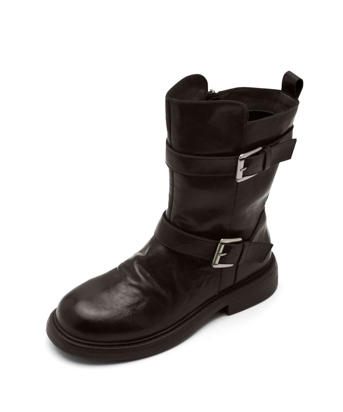 아삐에 마르슈(APIED MARCHE) Le Lake 벨티드 소가죽 바이커 부츠 4.5cm -PM3038 (2color)