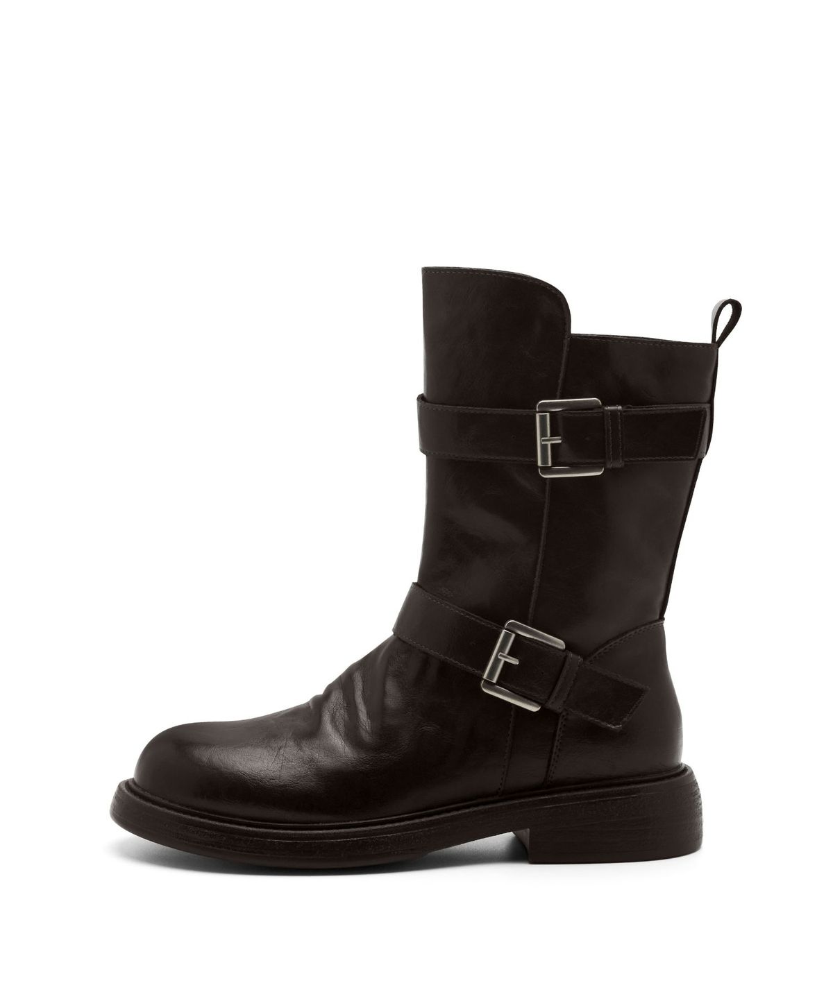 아삐에 마르슈(APIED MARCHE) Le Lake 벨티드 소가죽 바이커 부츠 4.5cm -PM3038 (2color)