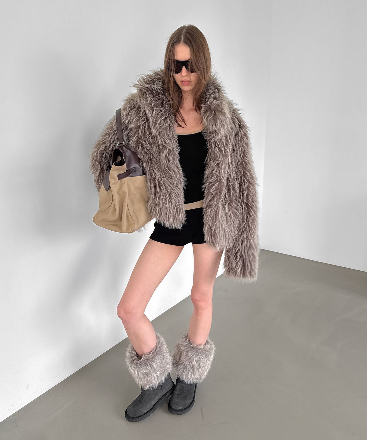 샌드릭(SANDRIC) Fur Boots_BLACK