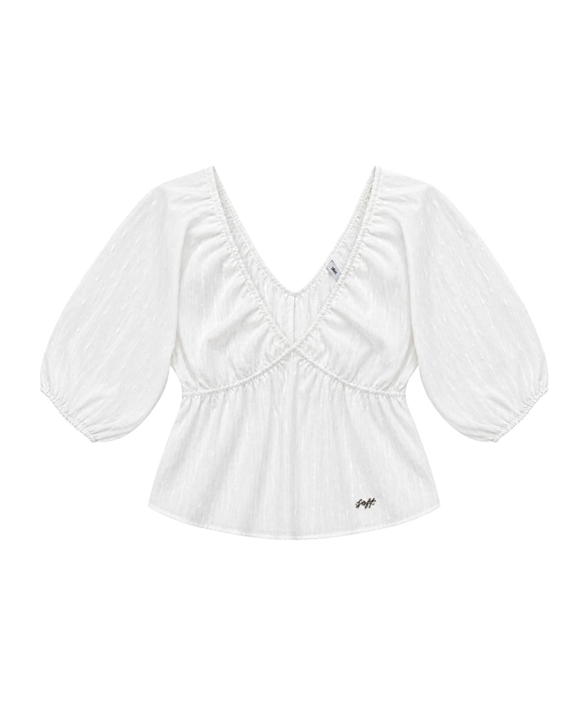 소프트서울(SOFT SEOUL) DROP VOLUME BLOUSE_WHITE