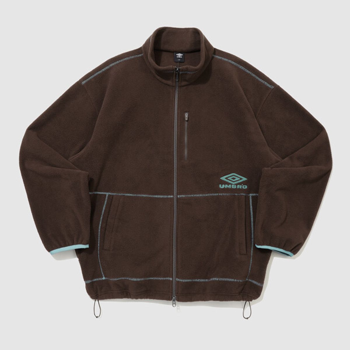 엄브로(UMBRO) 크리스피 타슬란 플리스 자켓 브라운 UR324CFJ91