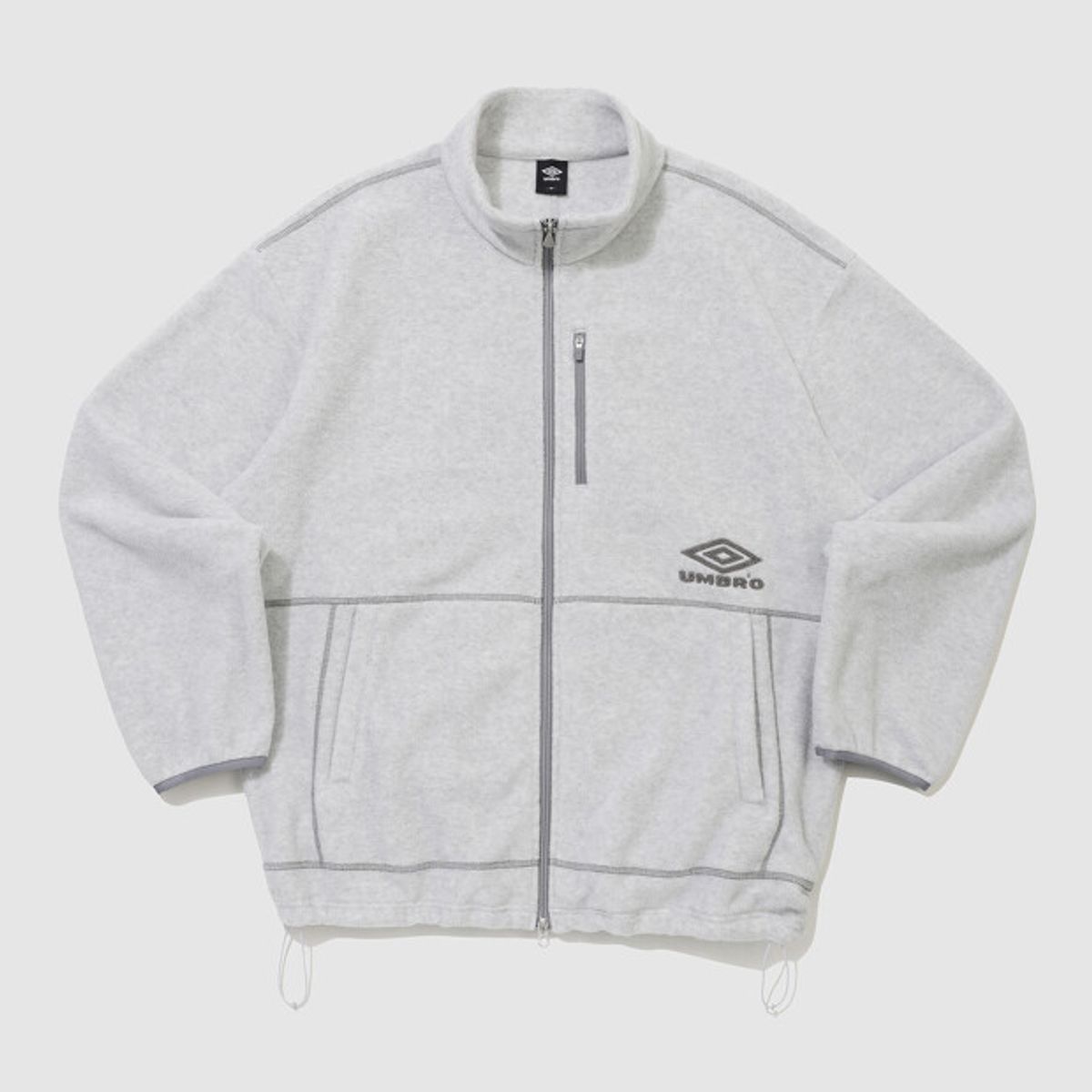 엄브로(UMBRO) 크리스피 타슬란 플리스 자켓 화이트 UR324CFJ91