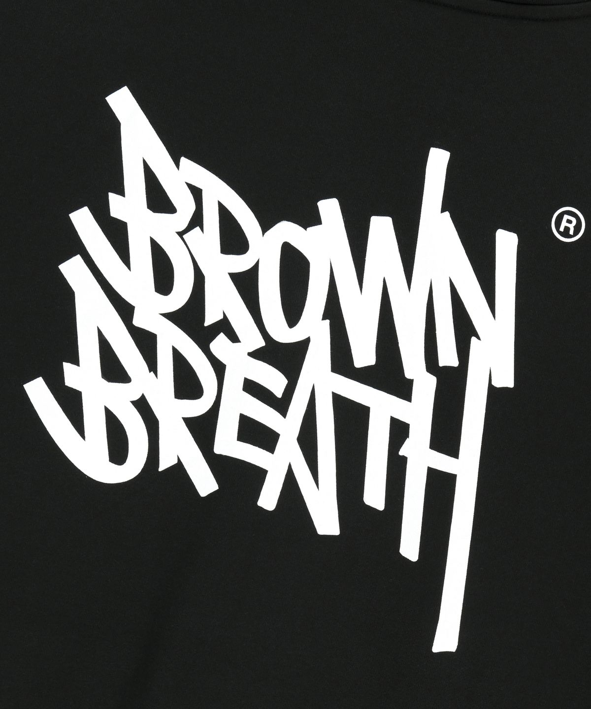 브라운브레스(BROWNBREATH) TAG HOOD ZIP UP - BLACK