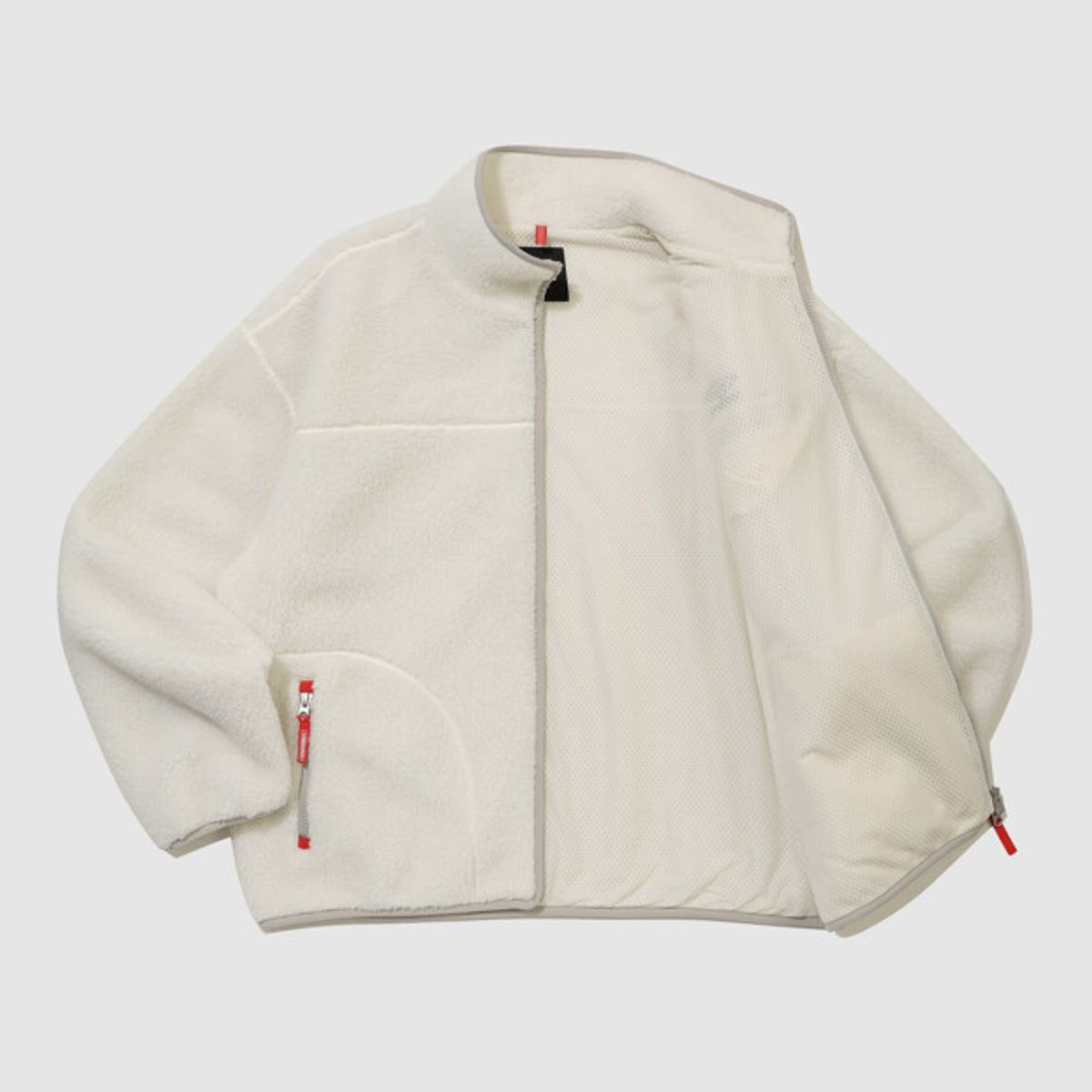 엄브로(UMBRO) 쉐르파 플리스 자켓 아이보리 UR423CFJO1