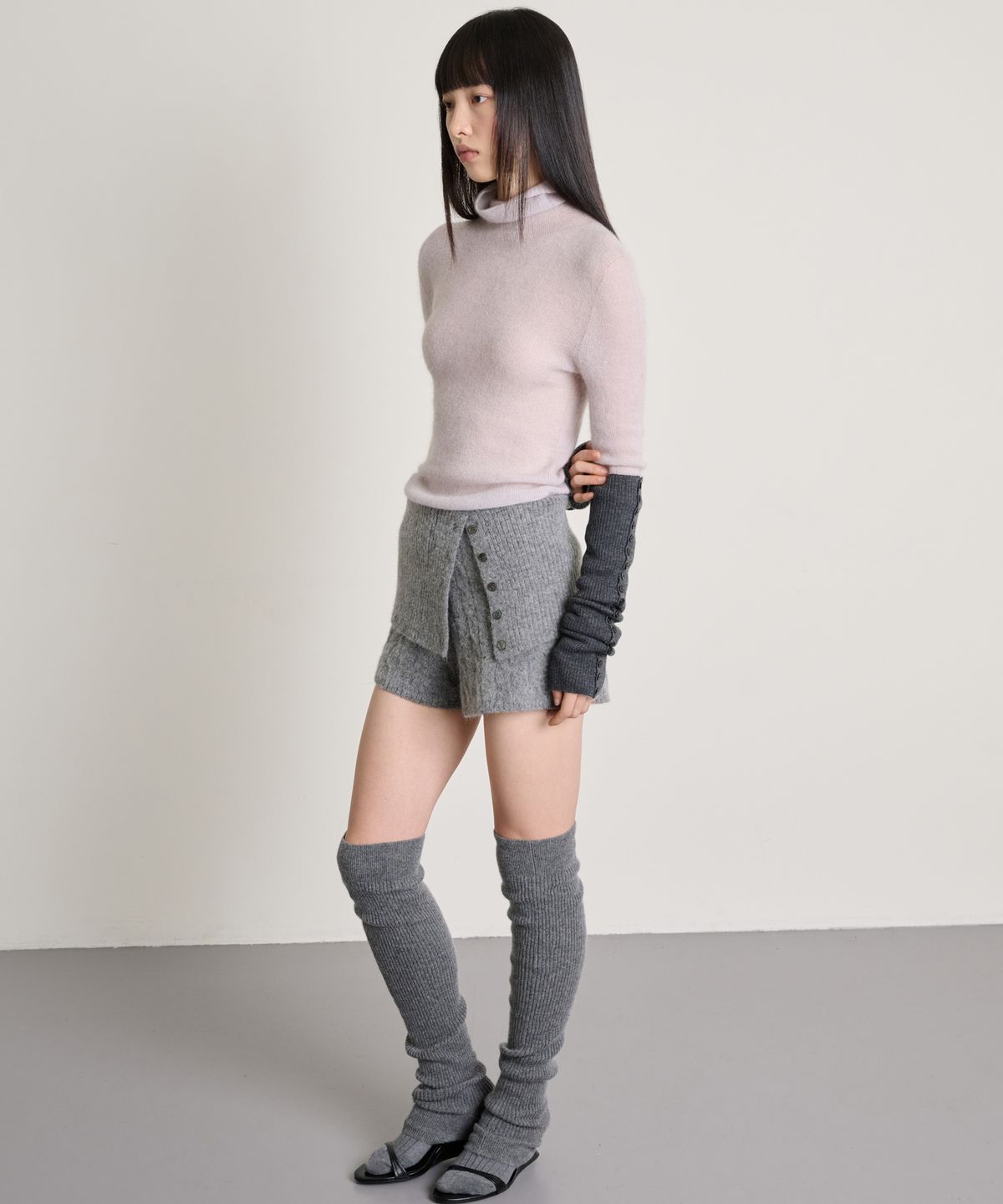 더애틋(THE AÉTUT) Italian Mohair Knit Turtleneck Pullover_Purple Grey (10/10 이후 순차배송)