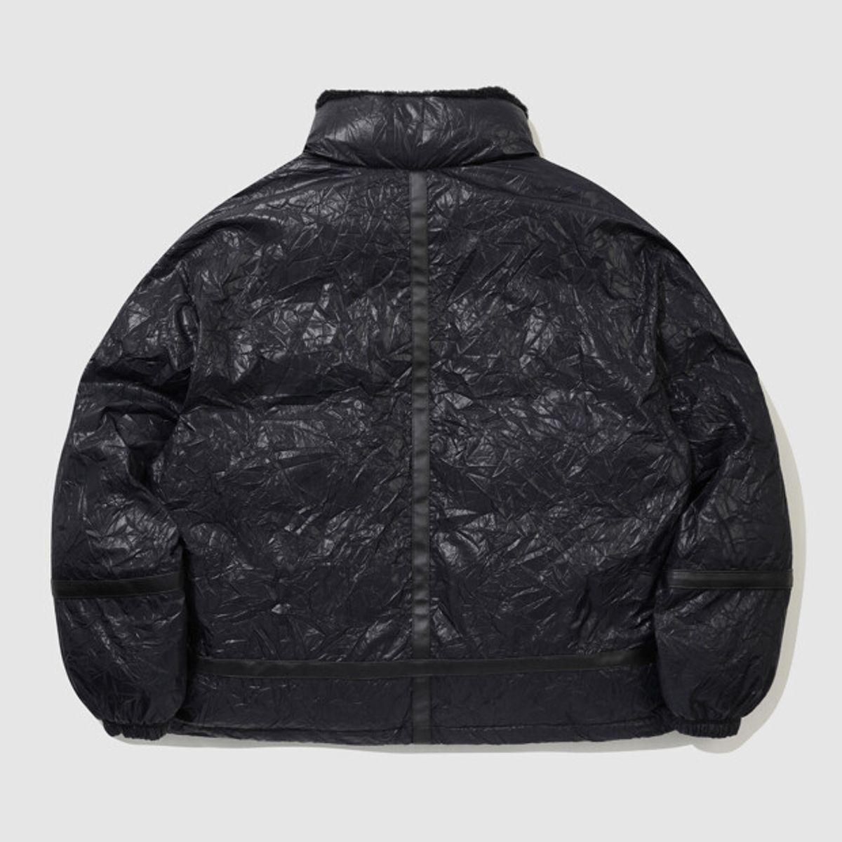엄브로(UMBRO) 링클 하이넥 패딩 자켓 블랙 UR421CPJO5