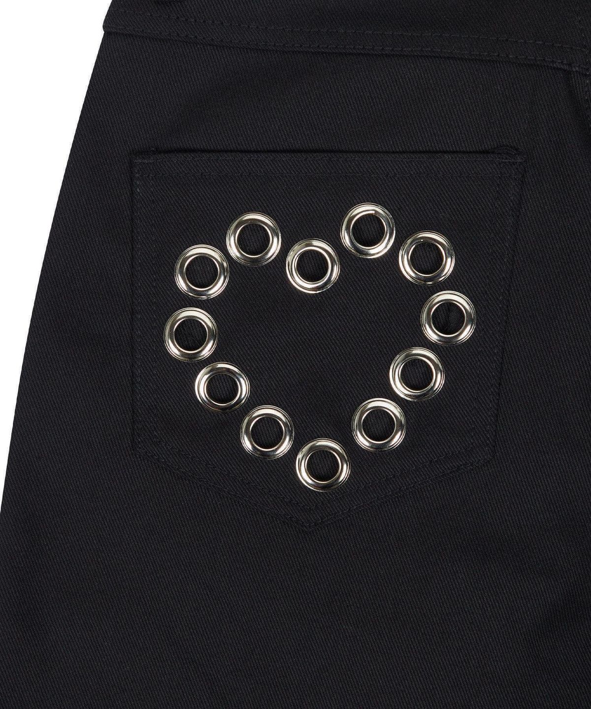 러브이즈트루(LUVISTRUE) RL EYELET BASIC PANTS(BLACK)