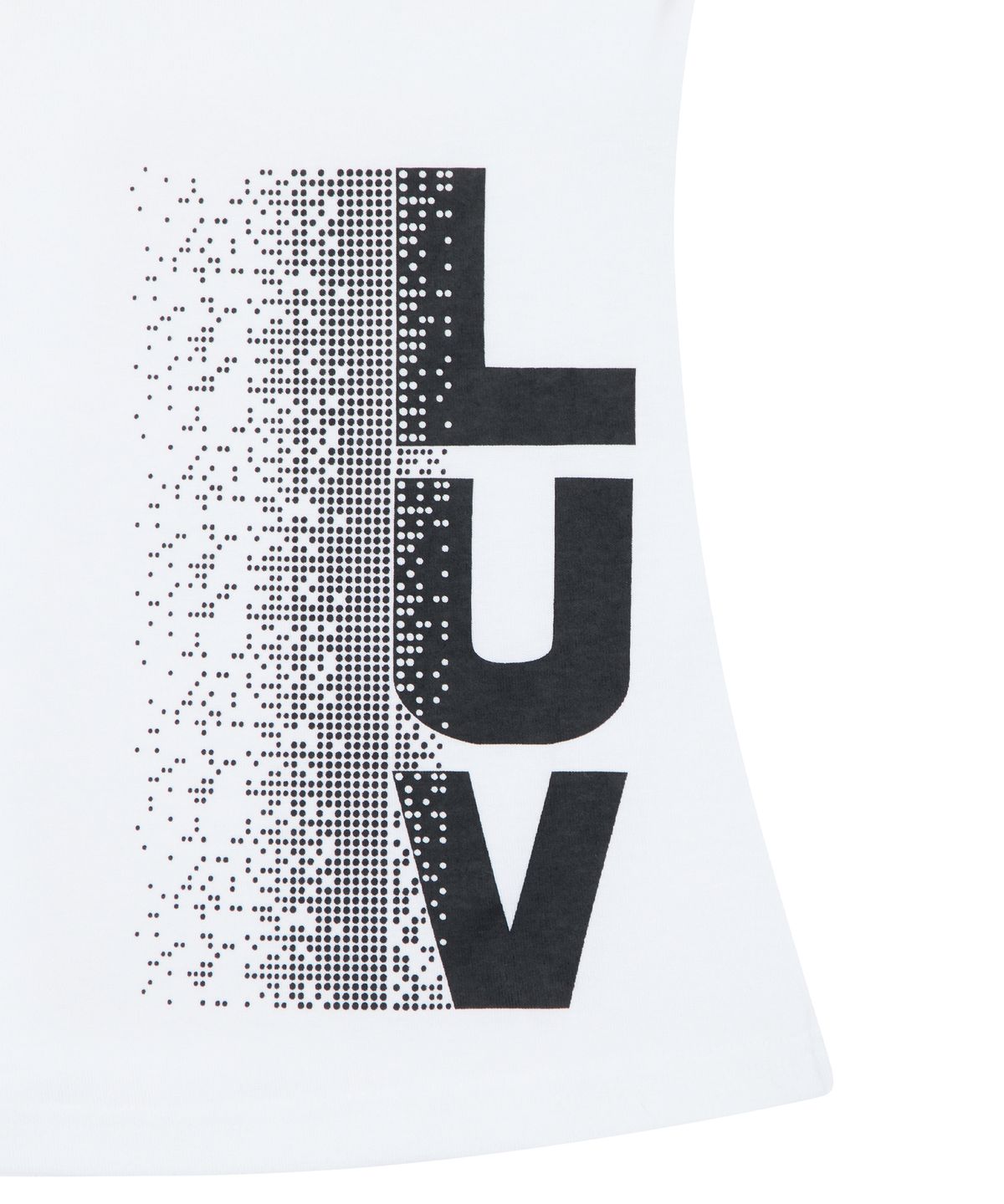 러브이즈트루(LUVISTRUE) RL PIXEL LUV RAGLAN TEE(BLACK)