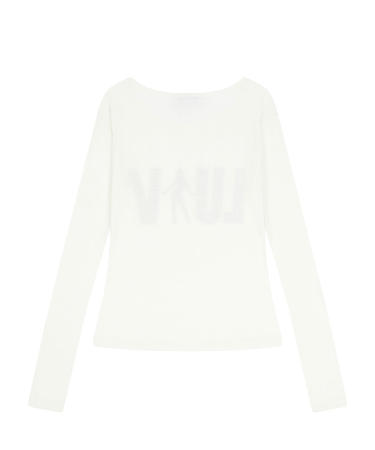러브이즈트루(LUVISTRUE) RL LACE LUV SLEEVE TEE(IVORY)