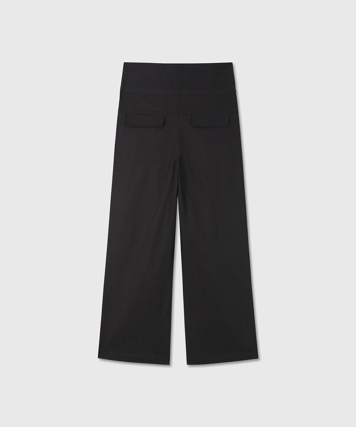 다이브인 우먼(DIVEIN WOMEN) FOLDING COTTON WIDE PANTS (BLACK)