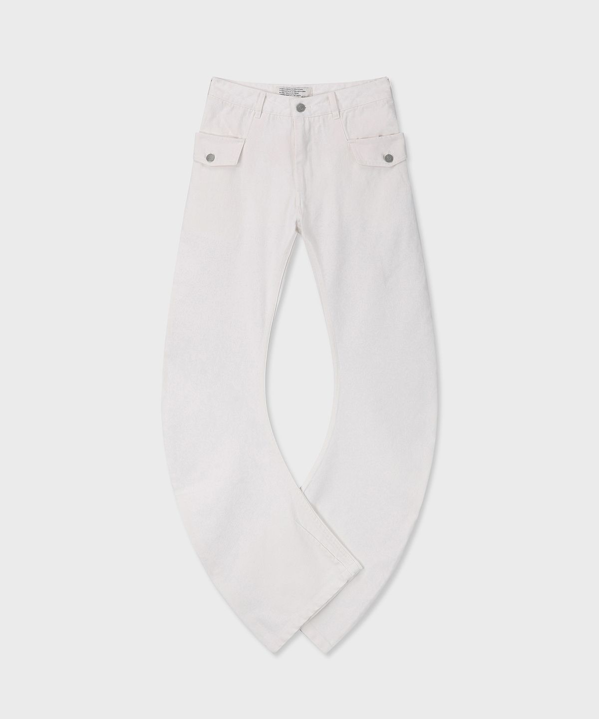 다이브인 우먼(DIVEIN WOMEN) WASHED BANANA COTTON PANTS (WHITE)