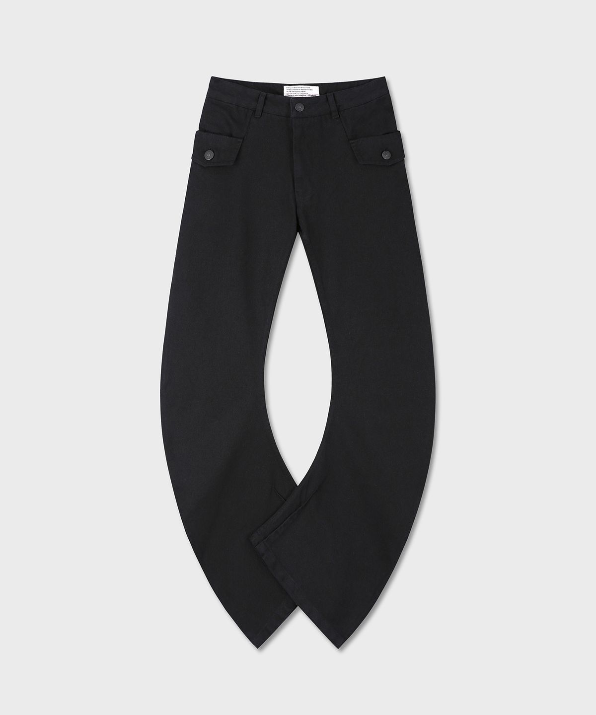 다이브인 우먼(DIVEIN WOMEN) WASHED BANANA COTTON PANTS (BLACK)