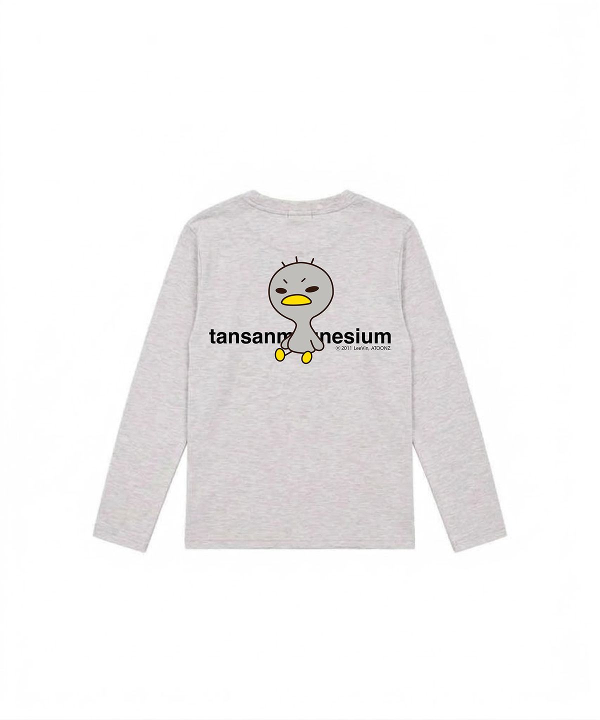 탄산마그네슘(TANSANMAGNESIUM) 안녕자두야X탄산 앉은 꼬꼬 롱슬리브 (라이트핑크)