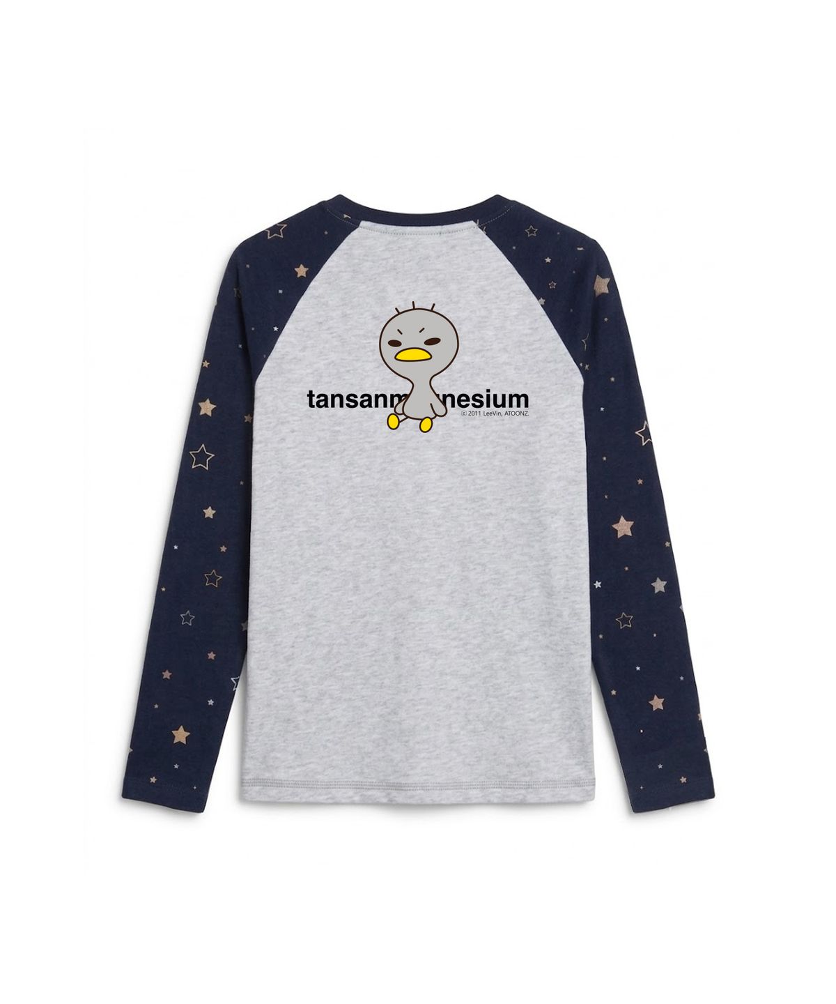탄산마그네슘(TANSANMAGNESIUM) 안녕자두야X탄산 앉은 꼬꼬 롱슬리브 (네이비)
