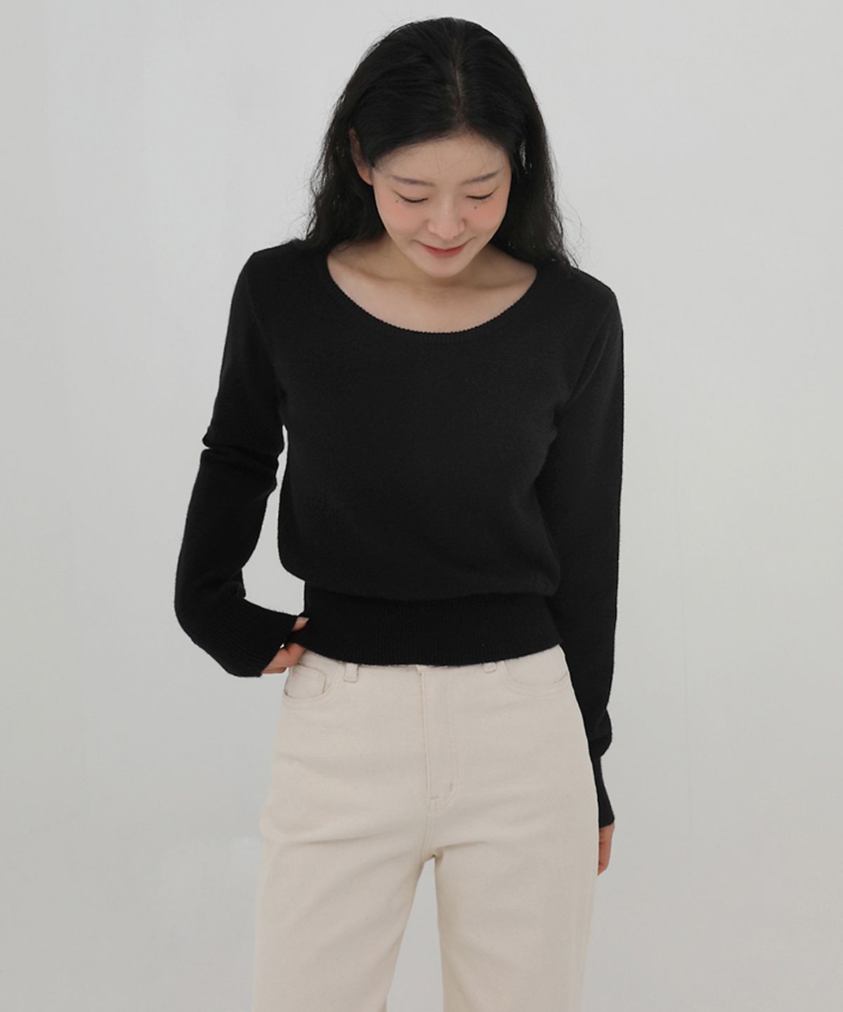 엘뮤즈(LMUSE) KNITWEAR.004 -모달원사/2color