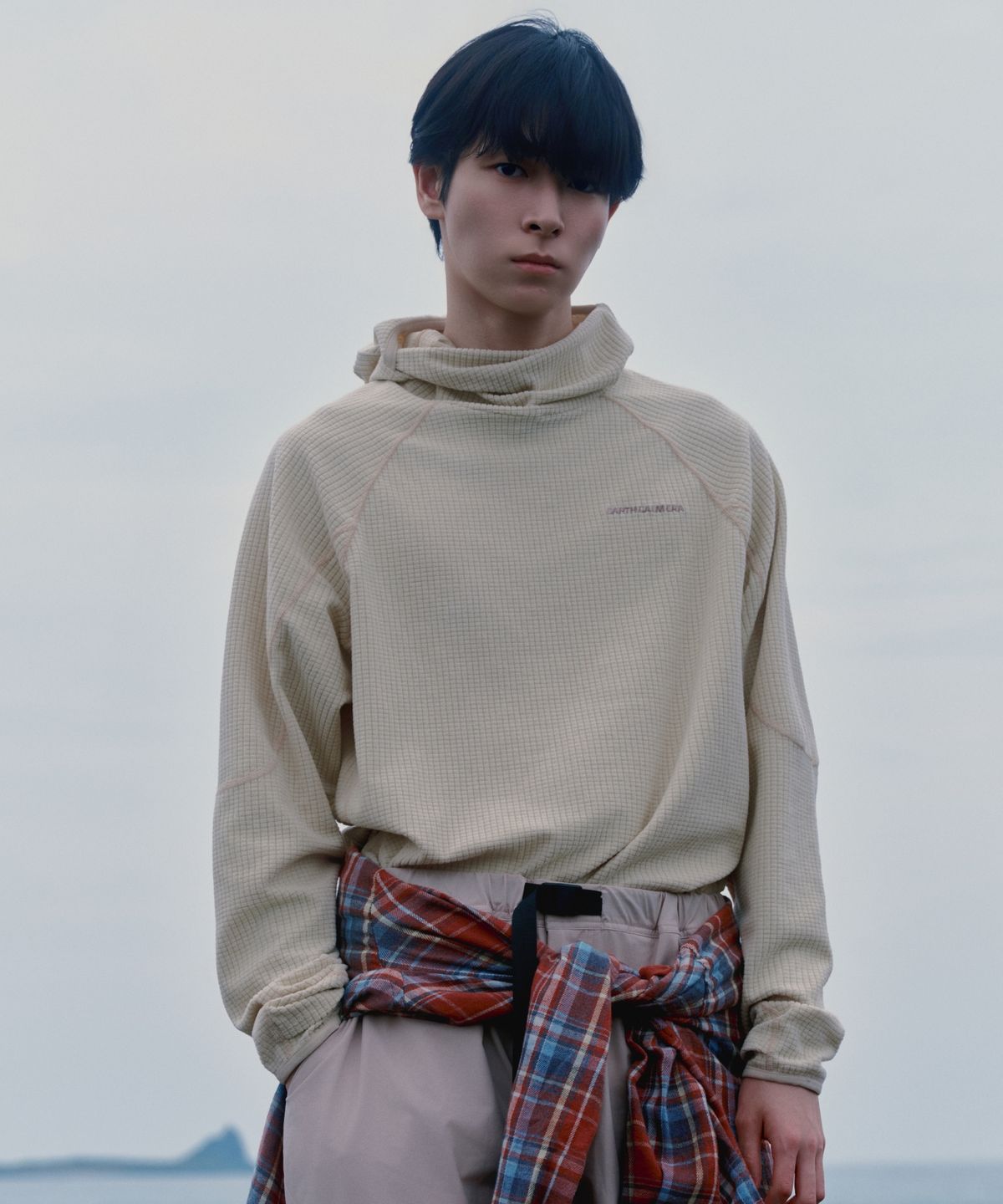 얼스캄에라(EARTH CALM ERA) 와플 바라클라바 후디_4컬러