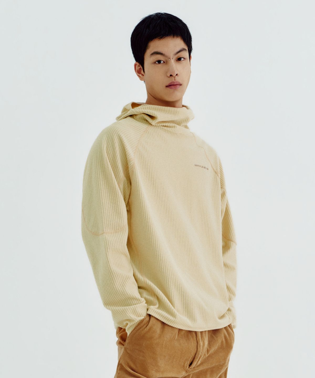 얼스캄에라(EARTH CALM ERA) 와플 바라클라바 후디_4컬러