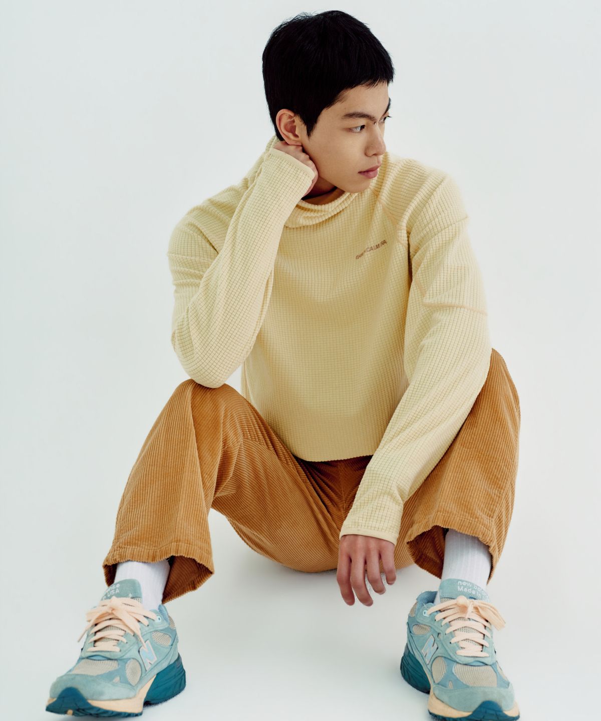 얼스캄에라(EARTH CALM ERA) 와플 바라클라바 후디_4컬러